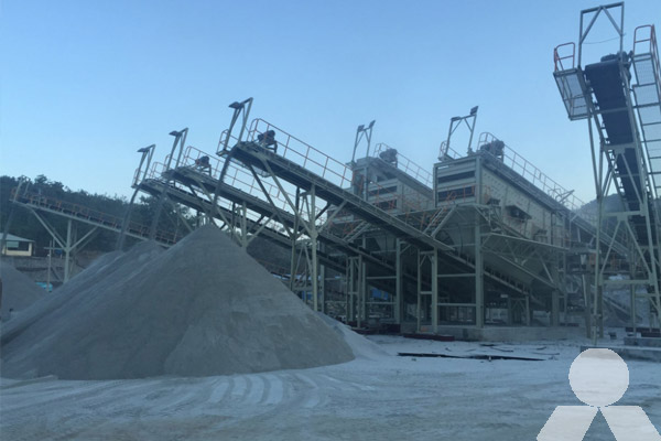 100 TPH Limestone Sand Making Plant in Indonesia