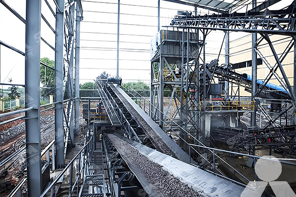 450 TPH Basalt Sand Making Process Flow