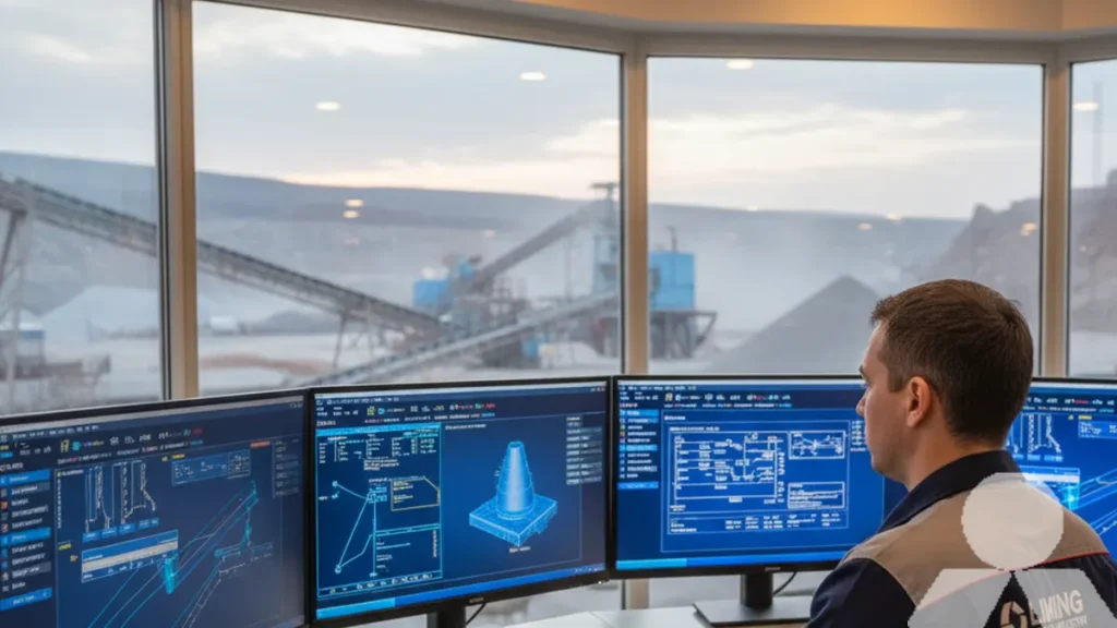 Operator learning how to operate crusher equipment better via control system