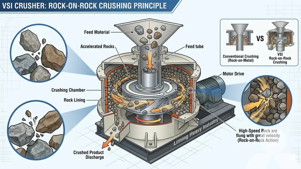 VSI Crusher in Manufactured Sand Production Line