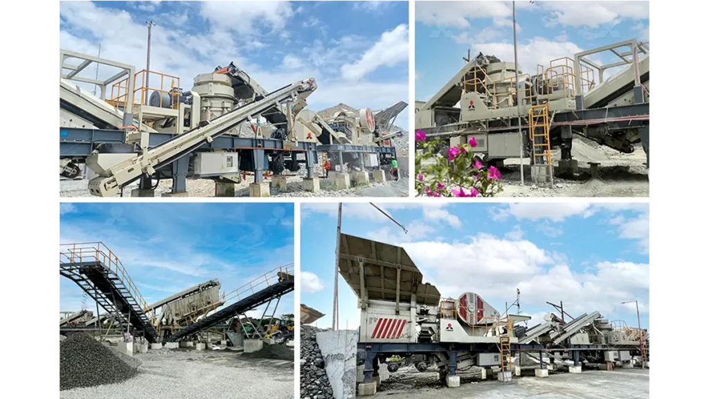 200-250 TPH Mobile River Stone Crushing Plant in the Philippines